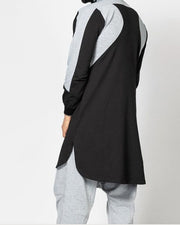 Men’s Colorblock Robe – Muslim Zip Pocket Sweatshirt