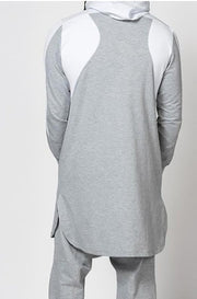 Men’s Colorblock Robe – Muslim Zip Pocket Sweatshirt