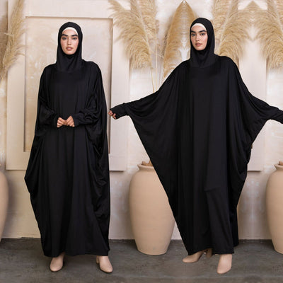 Middle Eastern Traditional Solid Color Abaya – Modest, Elegant, and Timeless